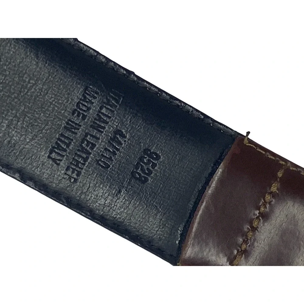 AMERICAN EAGLE Italian Leather Belt Mens 38 to 44 Brown Classic Casual 1 3/8in‎